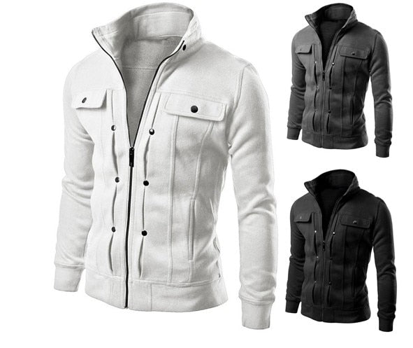 Brand  Cardigan Multi Button Hoodies Men Fashion Tracksuit Male Sweatshirt Mens Purpose Tour