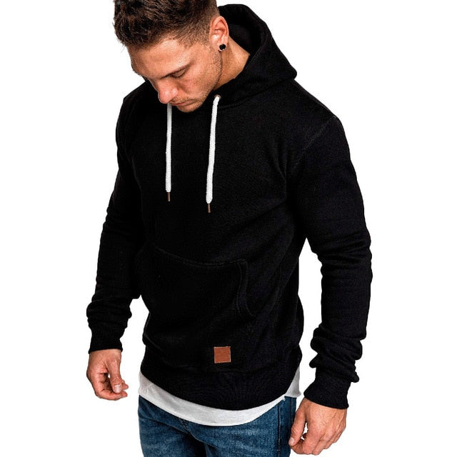 sweatshirt men 2018 NEW hoodies brand male long sleeve solid hoodie big size