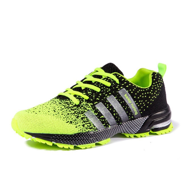 Running Shoes Men Adult Breathable Mehs Sport Shoes Athletic Walking Jogging Fitness Lace-up Couple Sneakers