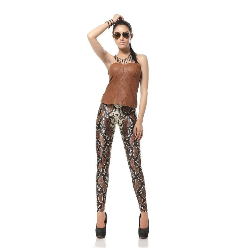 New Design Fashion 3D Digital Snakeskin Legins Slim Leggins Printed Women Leggings Women Pants