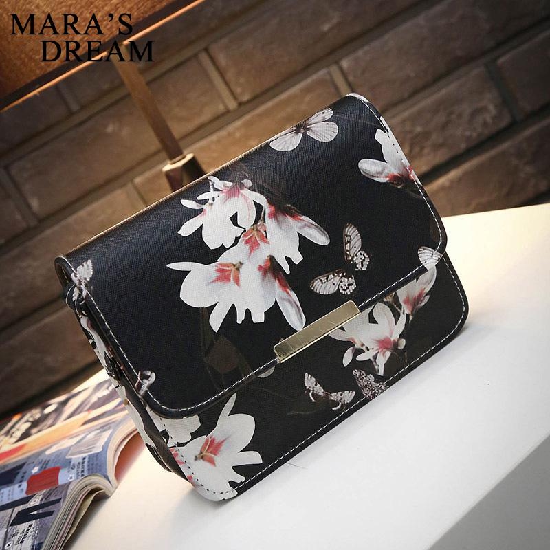 Women Floral leather Shoulder Bag Satchel Handbag Retro Messenger Bag Famous Designer Clutch Shoulder Bags Bolsa Bag Black White