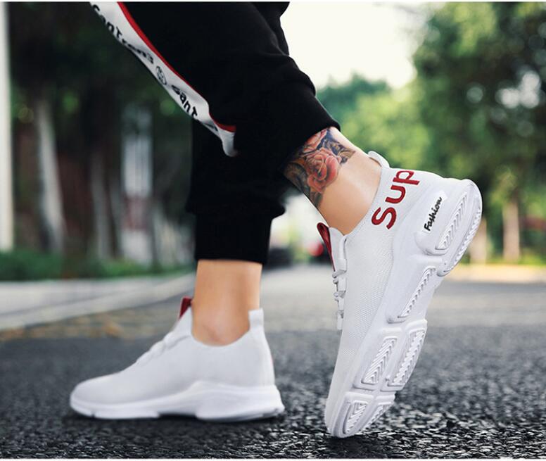 Men and Women Sneakers Outdoor Walking Lace up Breathable Mesh Super Light Jogging Sports Running Shoes