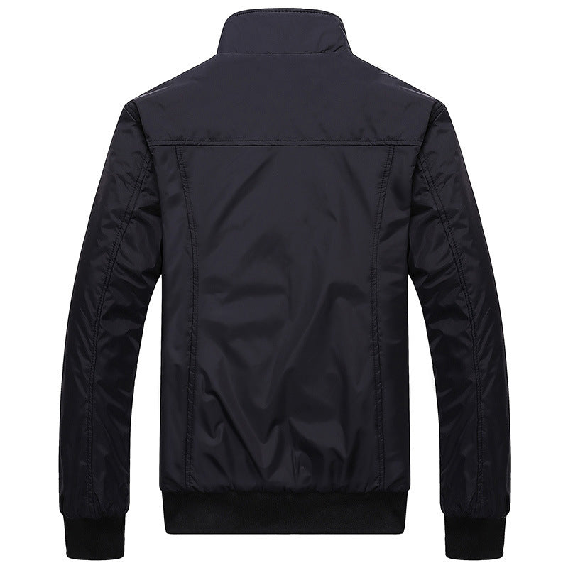 Mens Jackets Spring Autumn Casual Coats Stand Collar Slim Jackets Male Bomber Jackets 4XL