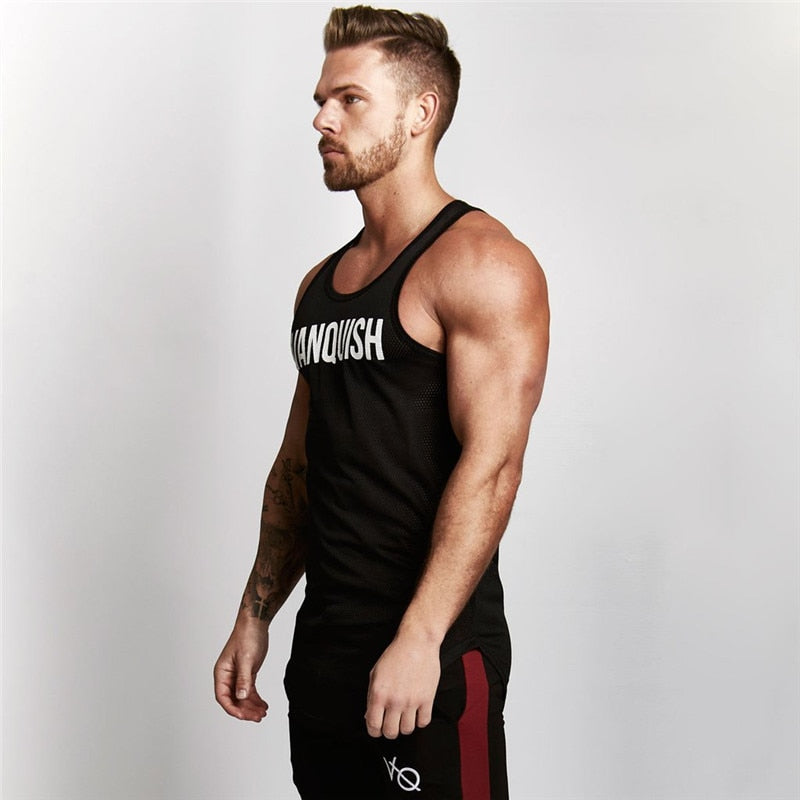 Summer Fitness Men Tank Top Mens Bodybuilding Stringers Tank Tops Singlet Brand Clothing men Sleeveless Shirt