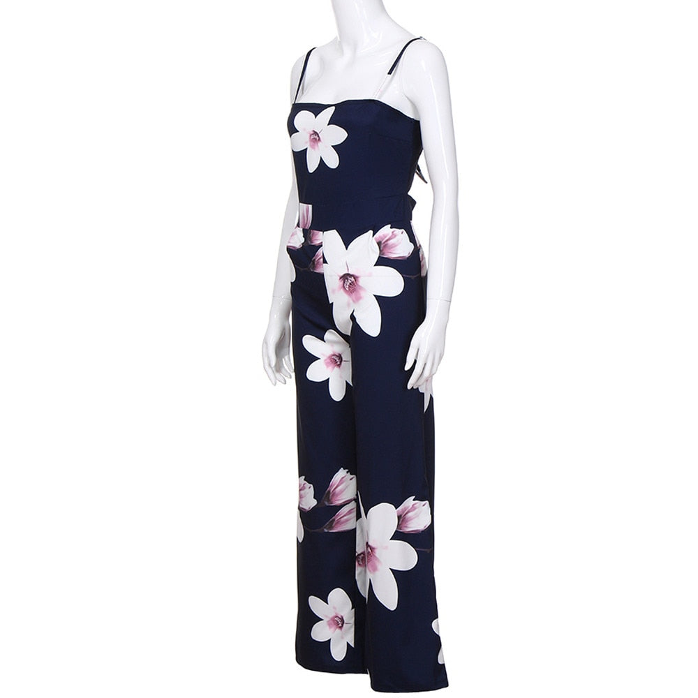 Women Summer Fashion Ladies Clubwear Floral Playsuit Bodycon Party Jumpsuit Trousers