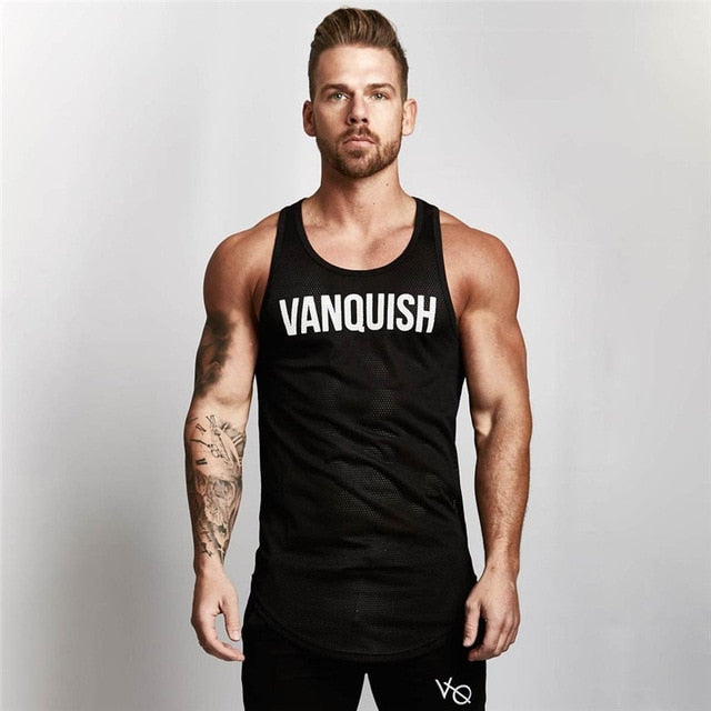 Summer Fitness Men Tank Top Mens Bodybuilding Stringers Tank Tops Singlet Brand Clothing men Sleeveless Shirt