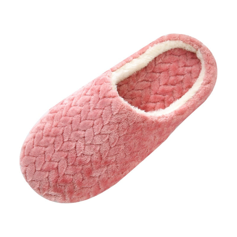 Women Indoor Slippers Warm Plush Lovers Home Slipper Anti Slip Autumn Winter Shoes Woman House Floor Soft Slient Slides SH072701