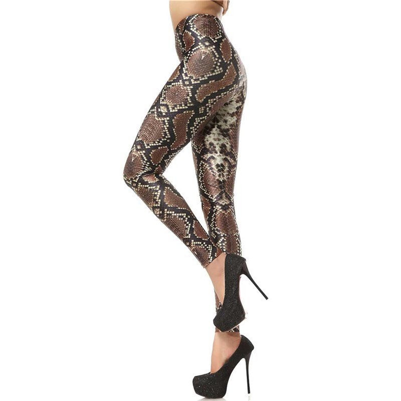 New Design Fashion 3D Digital Snakeskin Legins Slim Leggins Printed Women Leggings Women Pants