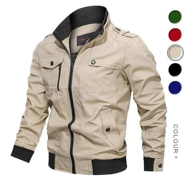 Military Jacket Men Spring Autumn Cotton Windbreaker Pilot Coat Army Men's Bomber Jackets Cargo Flight Jacket Male Clothes