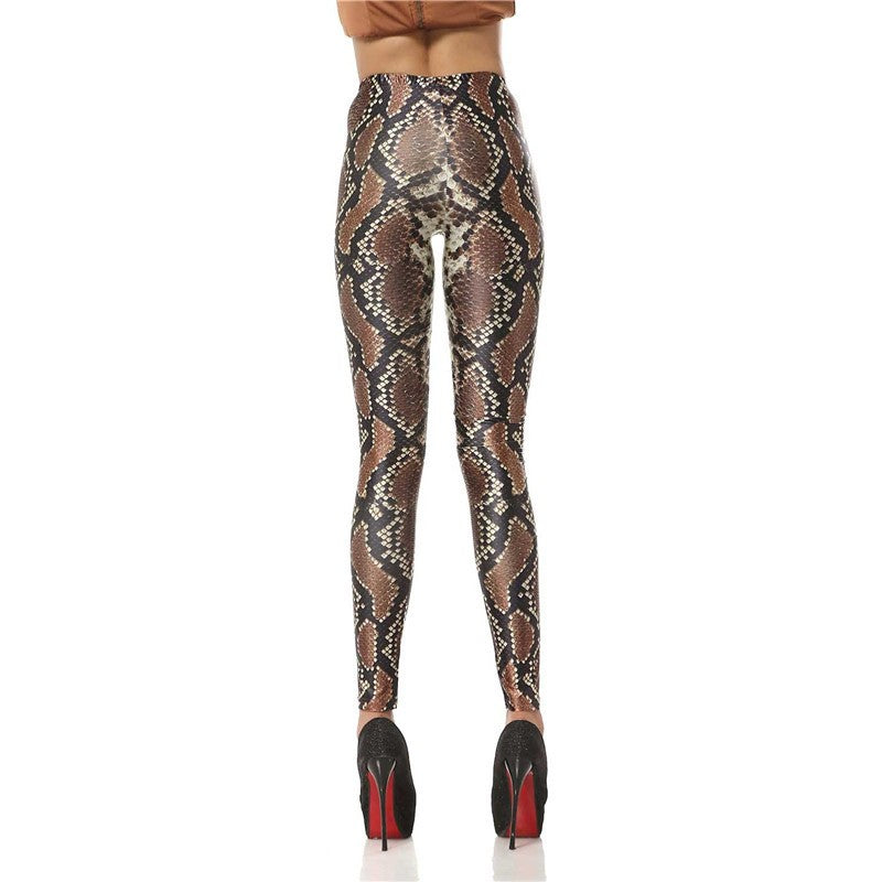 New Design Fashion 3D Digital Snakeskin Legins Slim Leggins Printed Women Leggings Women Pants