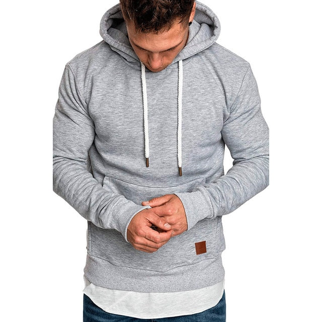 sweatshirt men 2018 NEW hoodies brand male long sleeve solid hoodie big size