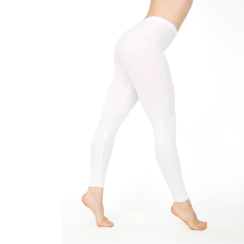 Womens Casual Ankle-length Leggings Elastic Waist Cotton Leggings Female Women Clothing Plus Size 2XL