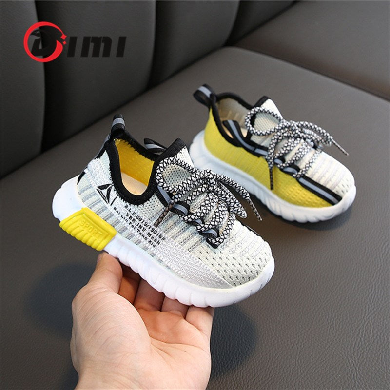 DIMI 2021 Autumn Children Shoes Boys Girls Sport Shoes Breathable Infant Shoes Sneakers Soft Bottom Non-Slip Casual Kids Shoes