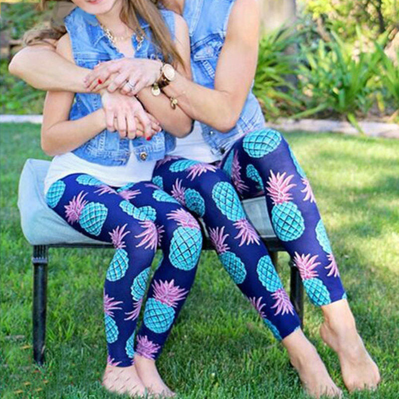 Mom And Daughter Matching Outfits Pants Family Look Mother Daughter Sport Yoga Trousers Mommy And Me Leggings Matching Clothes