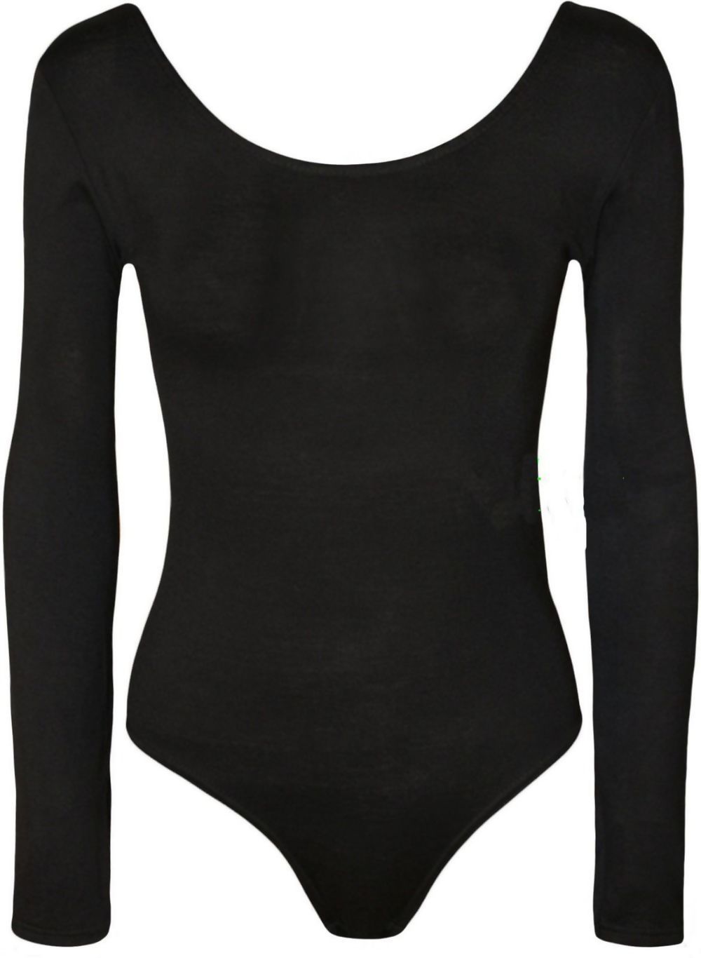 Black Crew Long Sleeve Bodysuit