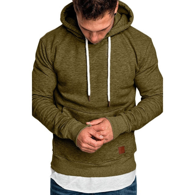 sweatshirt men 2018 NEW hoodies brand male long sleeve solid hoodie big size