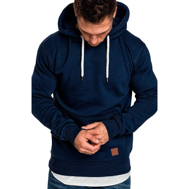 sweatshirt men 2018 NEW hoodies brand male long sleeve solid hoodie big size