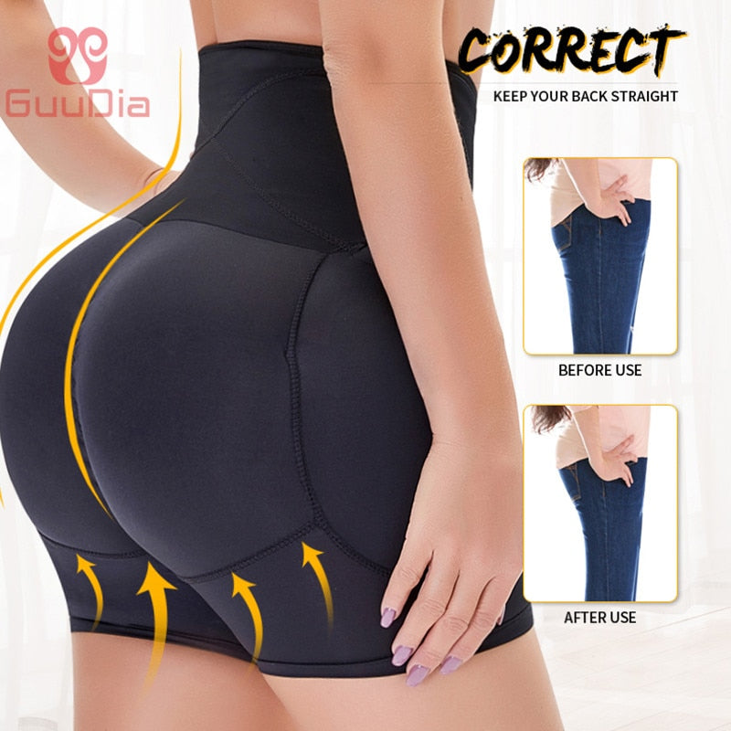 GUUDIA Butt Lifter Shapewear Waist Body Underwear Shaper Pad Fake Buttocks Lingerie Butt Hip Enhancer Fake Shapwear Brief Push