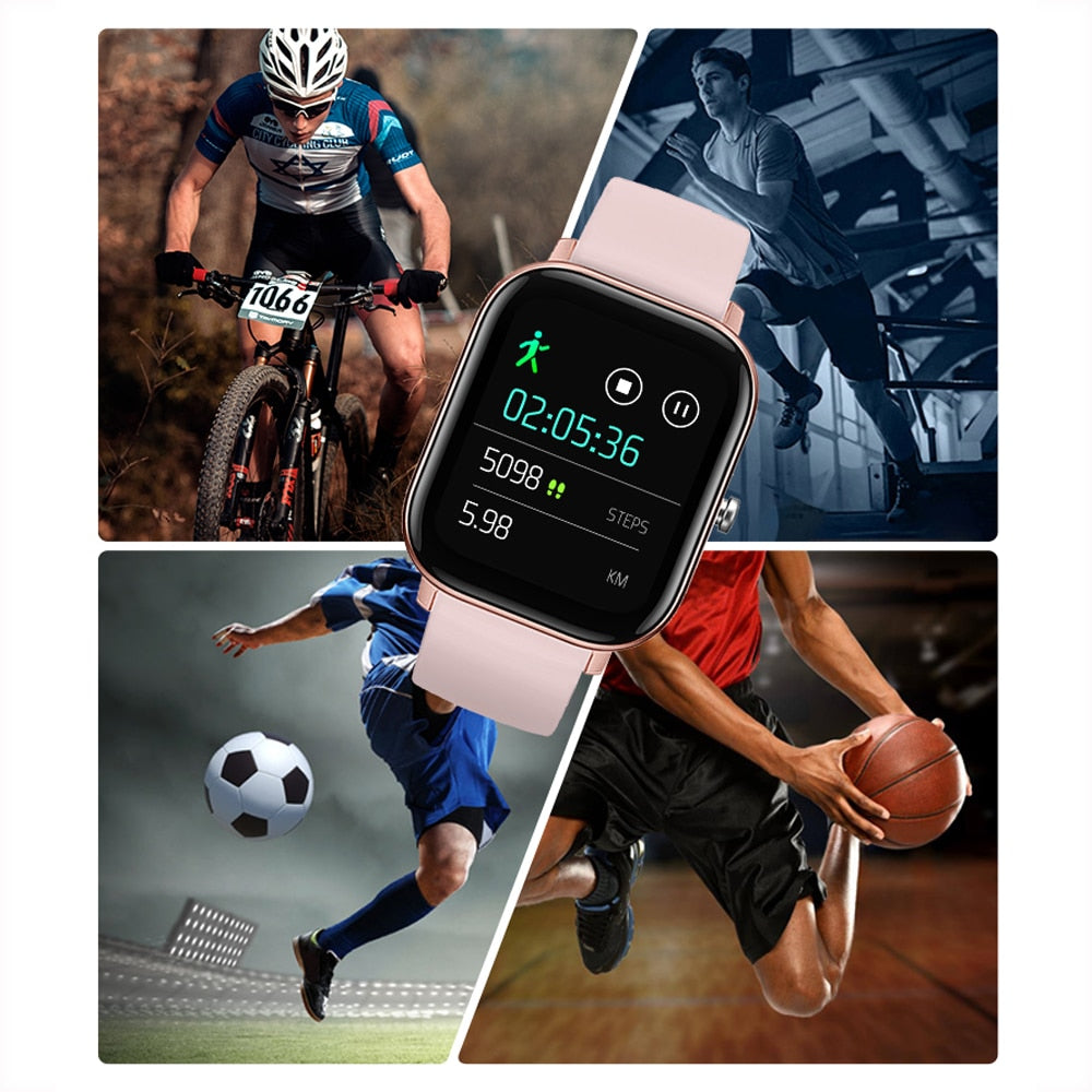 SENBONO IP67 Waterproof P8 Smart Watch Men Women Sport Clock Heart Rate Fitness Tracker Sleep Monitor Smartwatch for IOS Android