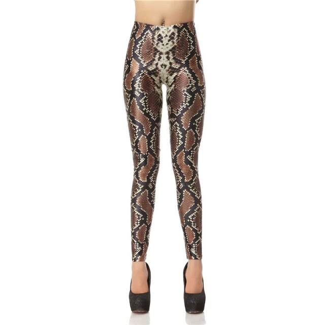 New Design Fashion 3D Digital Snakeskin Legins Slim Leggins Printed Women Leggings Women Pants