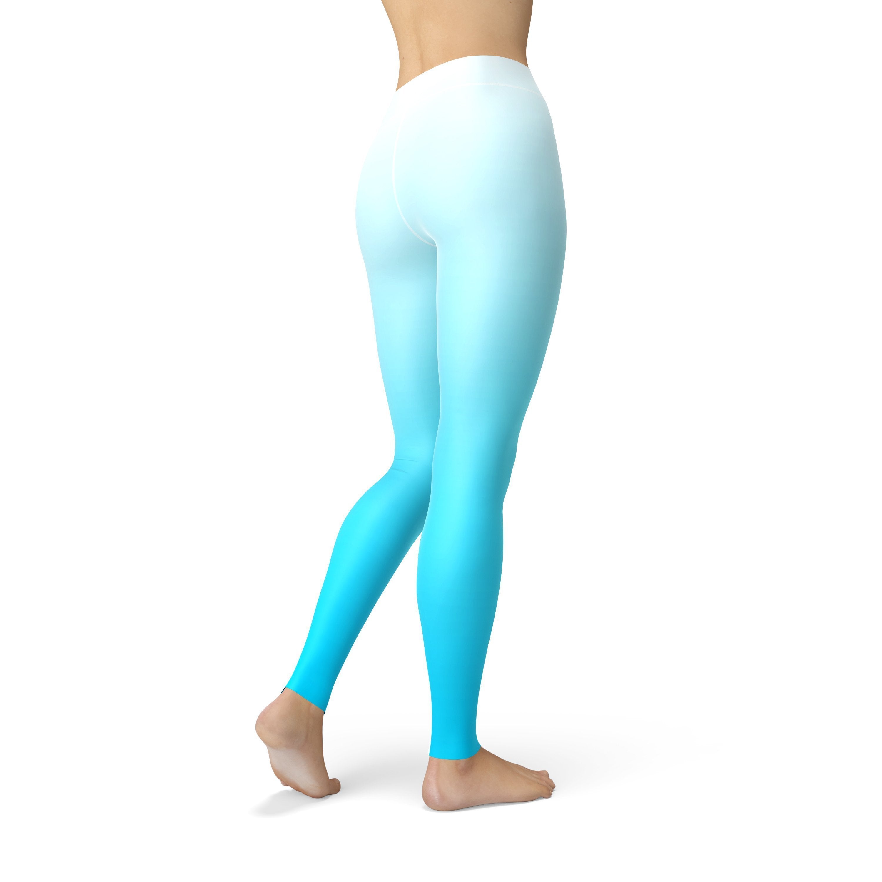 Jean White Blue Ombre Leggings