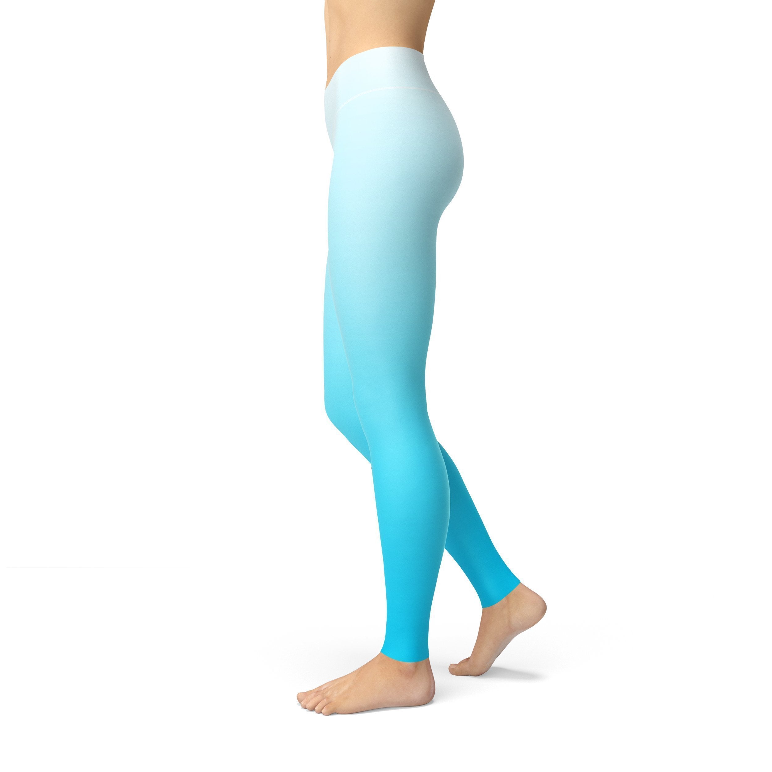 Jean White Blue Ombre Leggings